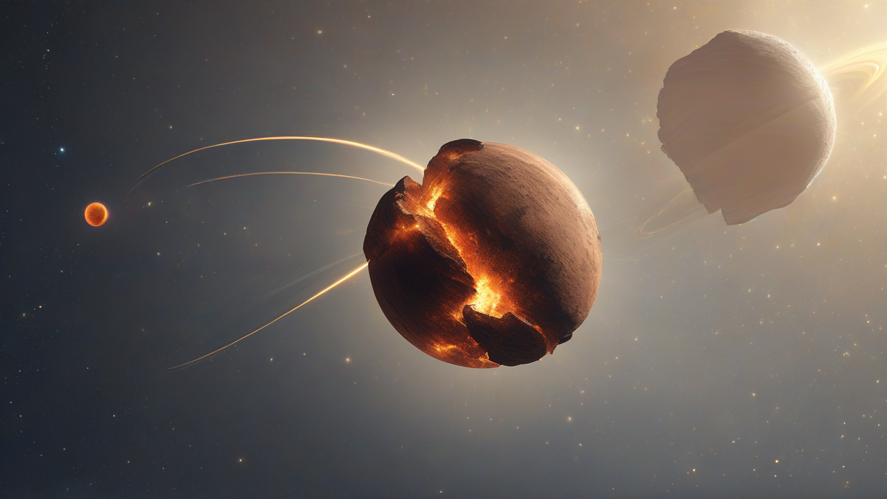 Astronomers Detect Planetary Collision