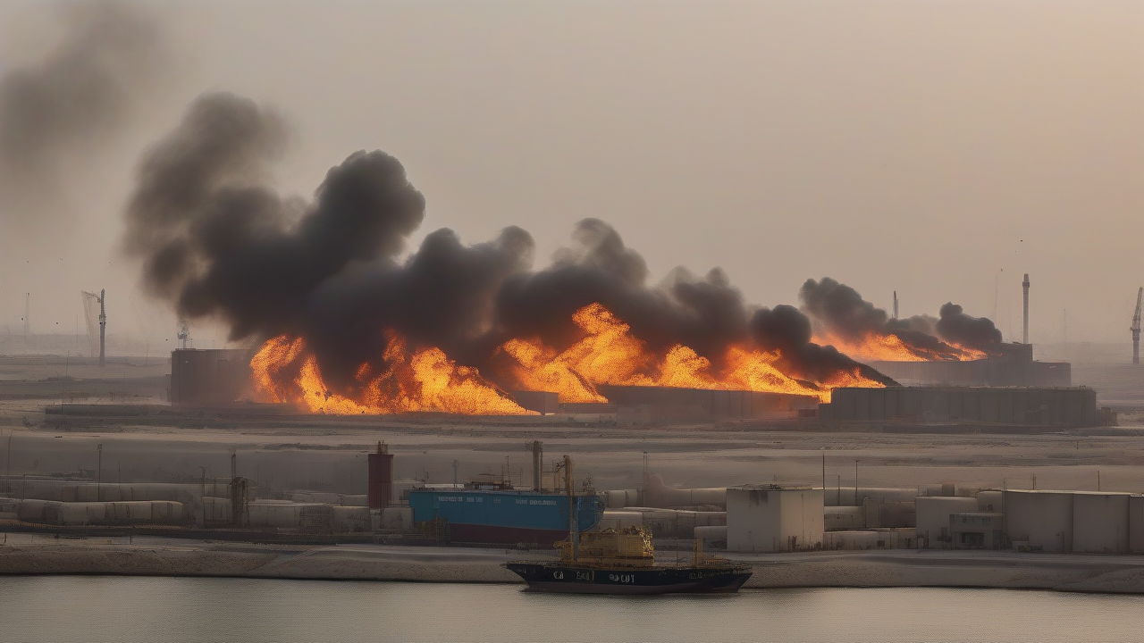 Fire hits UAE oil port amid rising tensions