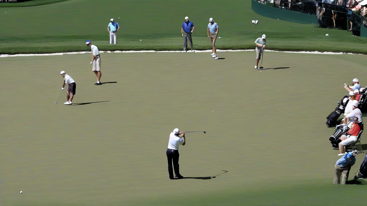 Golfers Compete at TPC Sawgrass