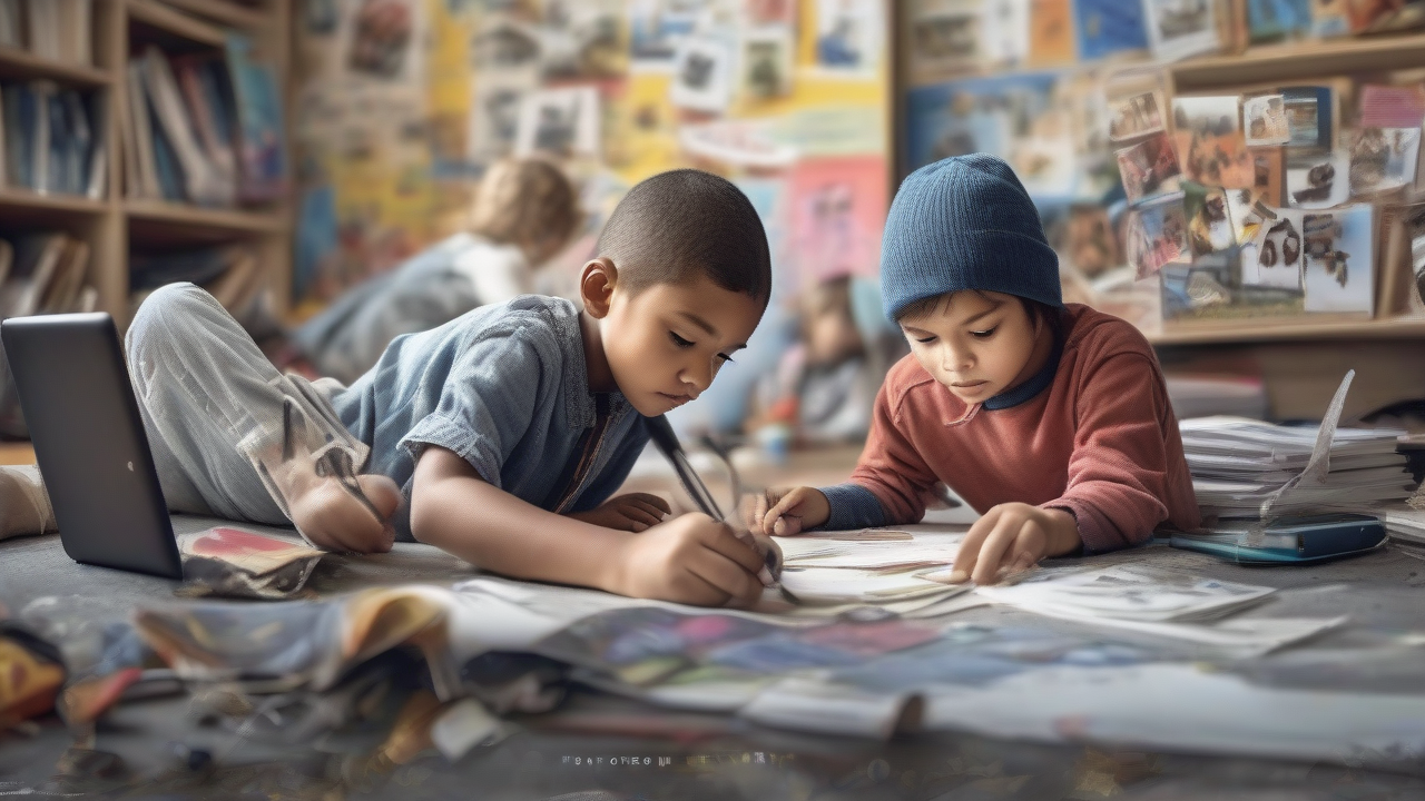 Kids cause chaos online