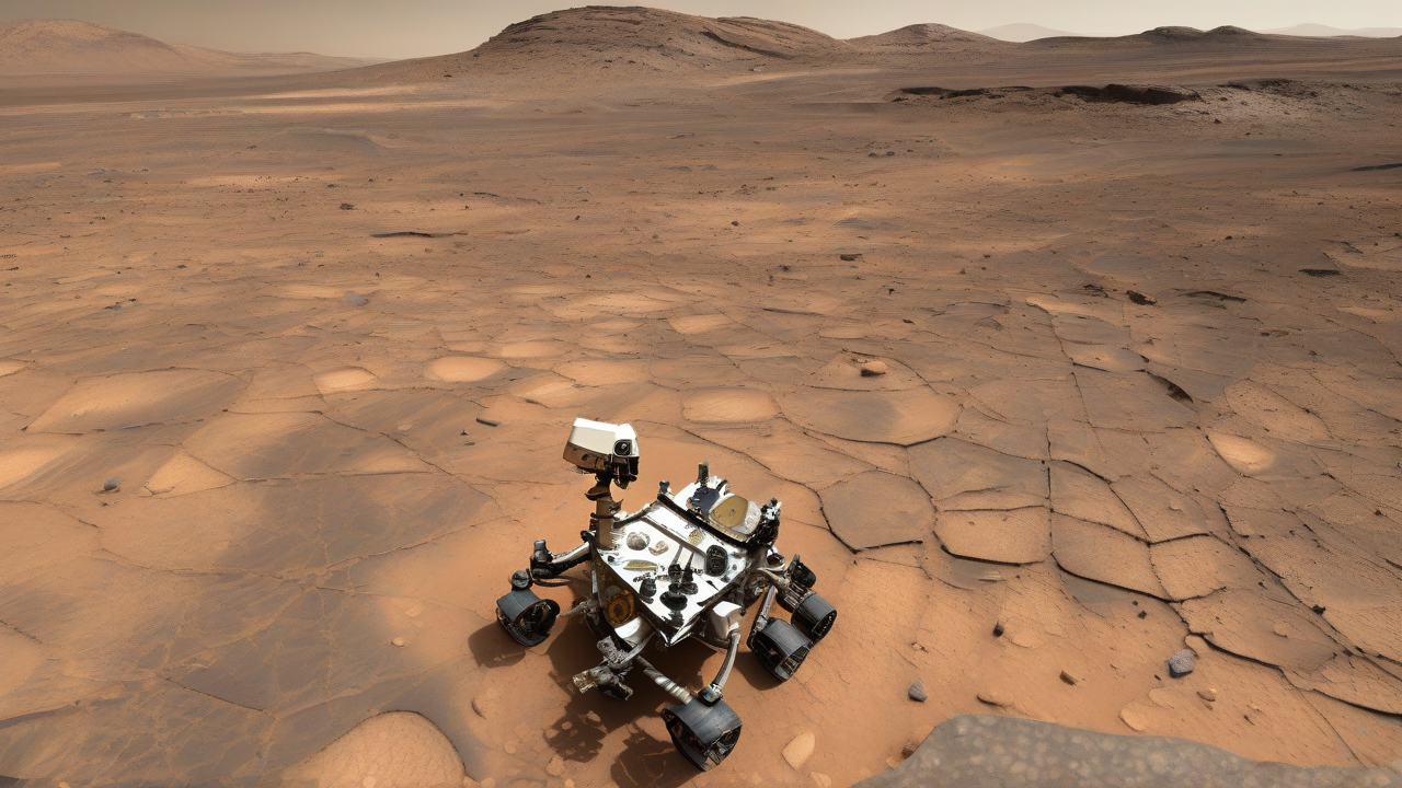NASA rover explores Mars' spiderweb ridges