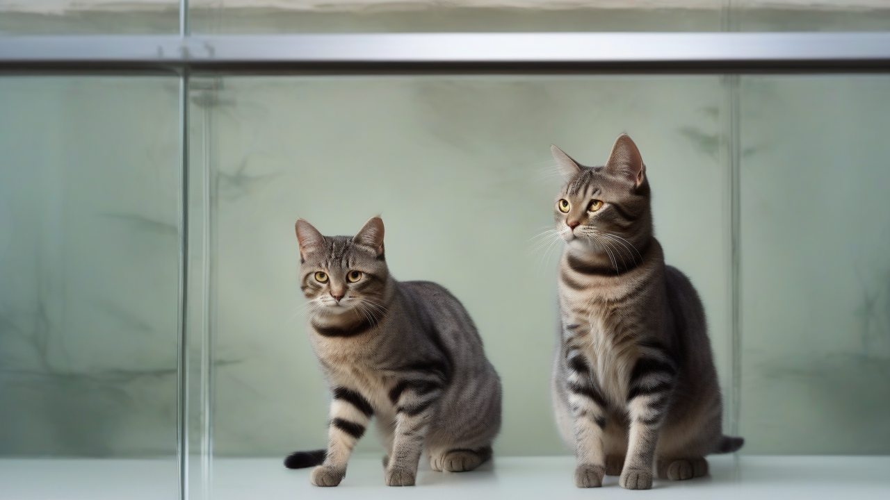 Photographer Captures Cats On Glass