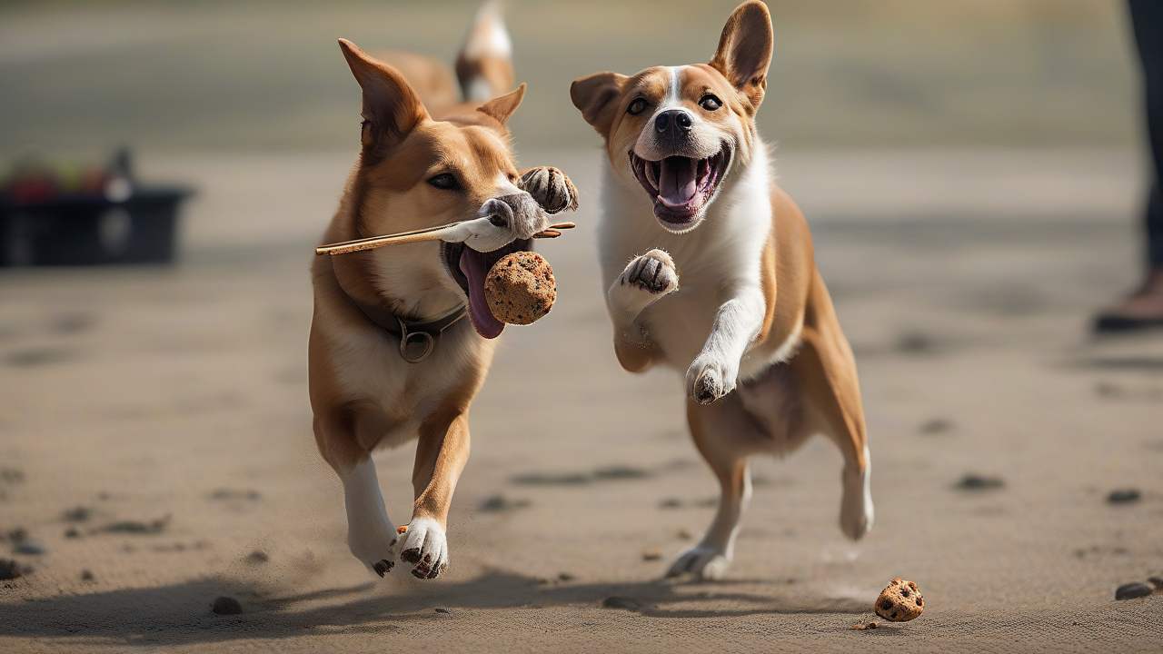Photographer captures dogs catching treats