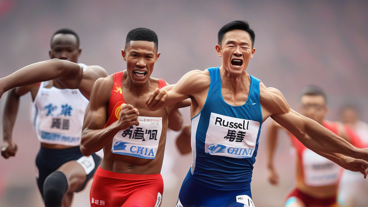 Russell Wins China Sprint